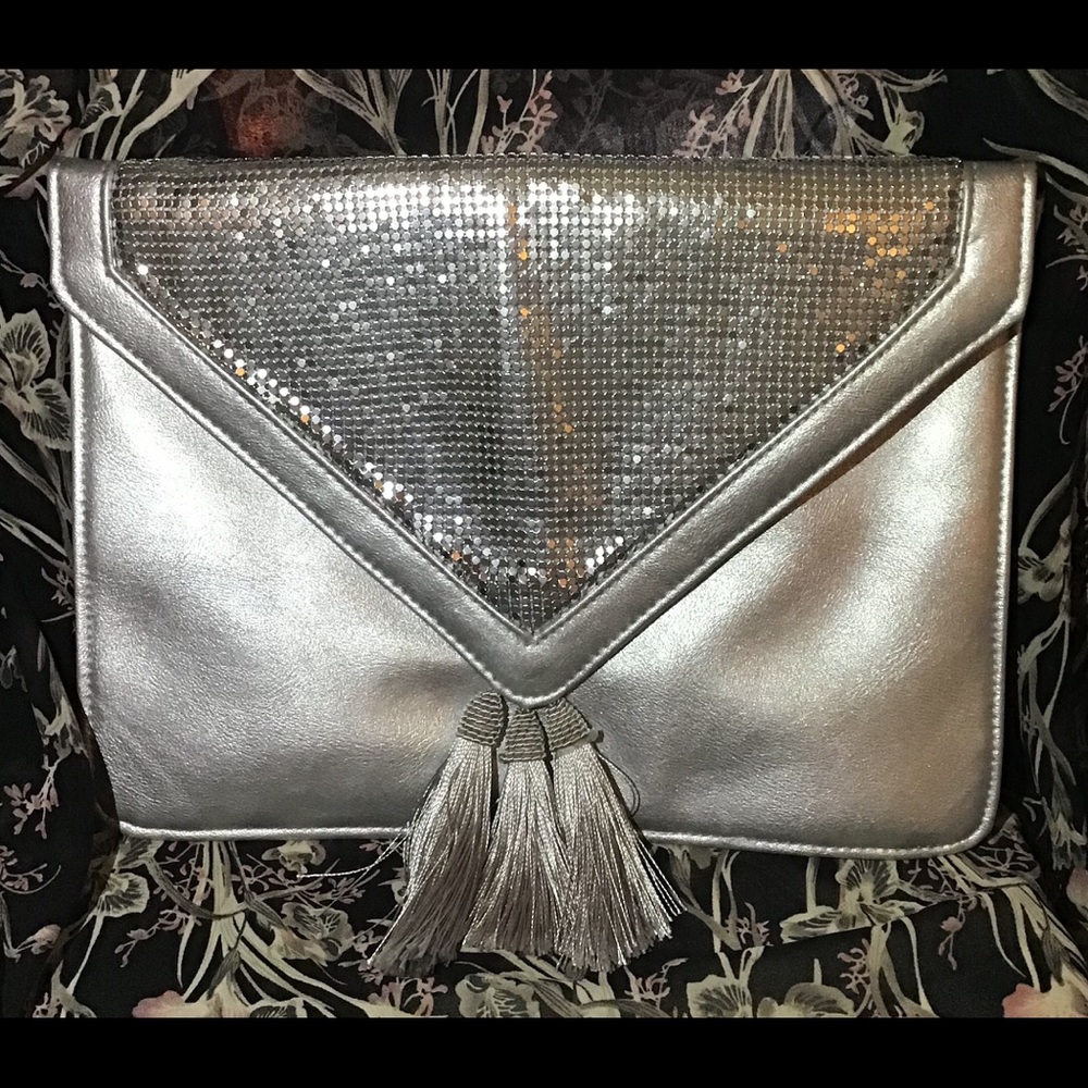 Silver Clutch Purse